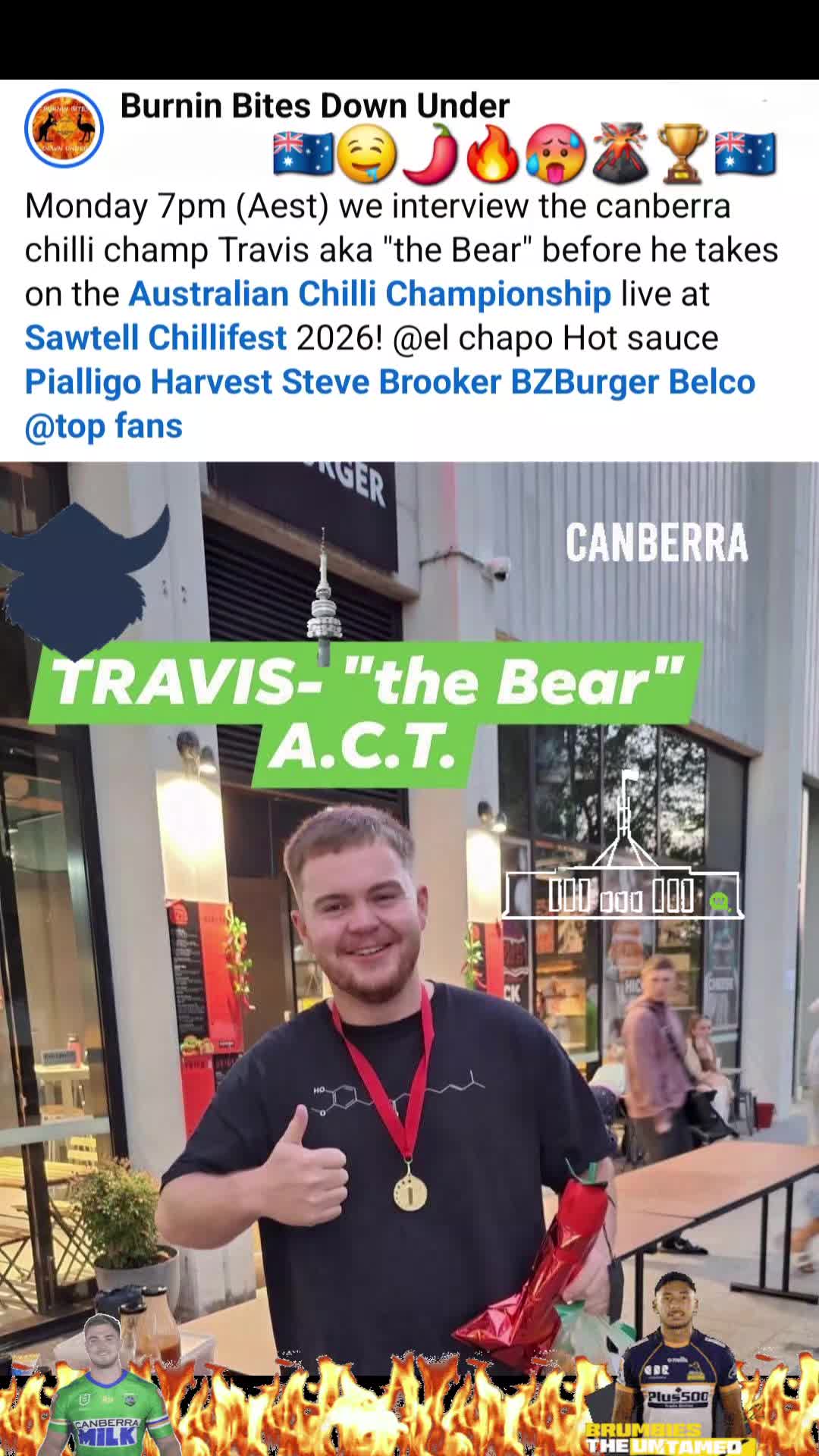 @Burnin Bites Down Under