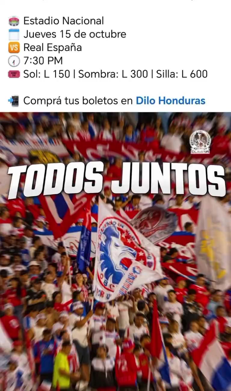 @Olimpia y nada m&aacute;s... ❤️🤍💙