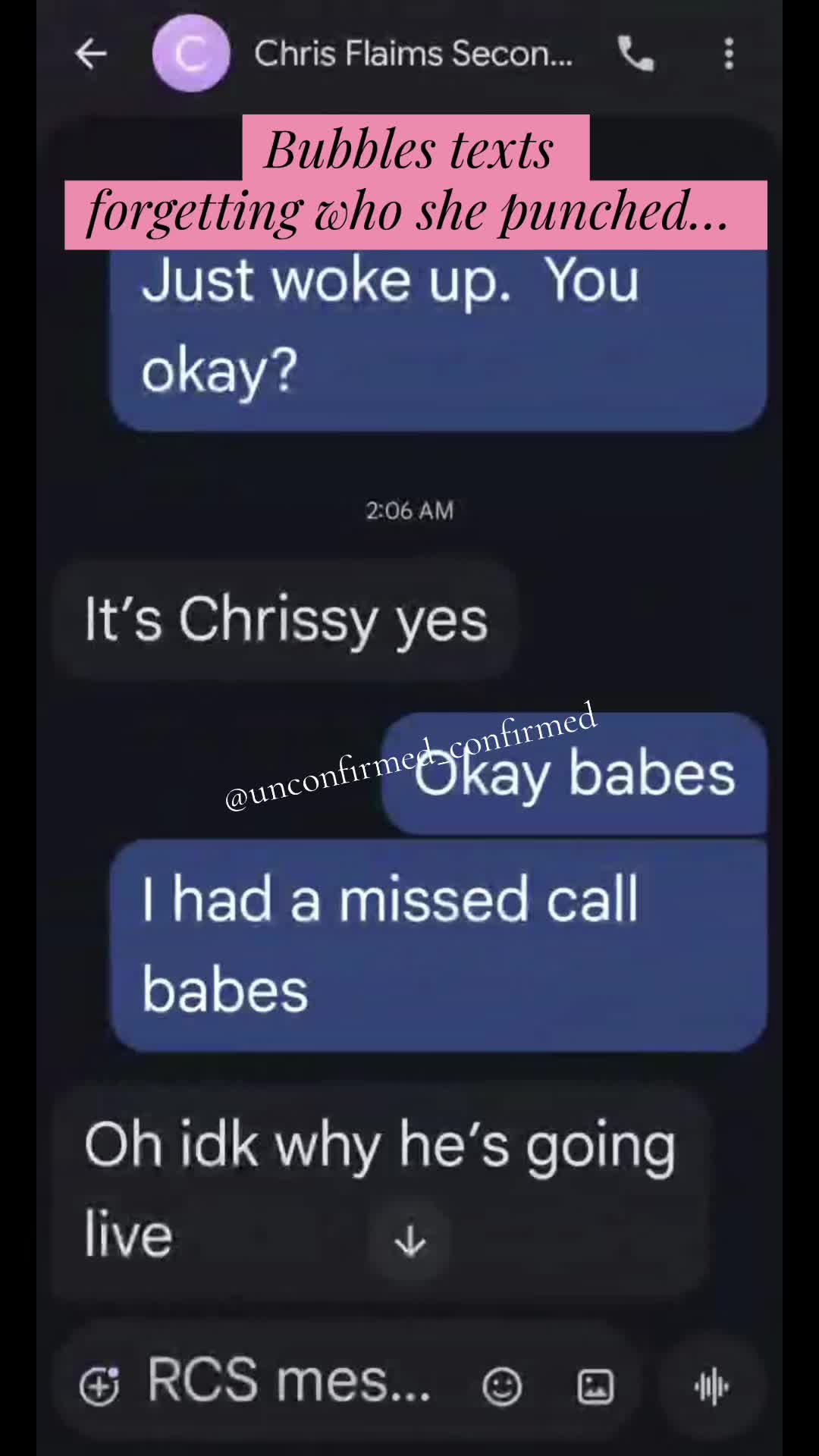 @Unconfirmed confirmed