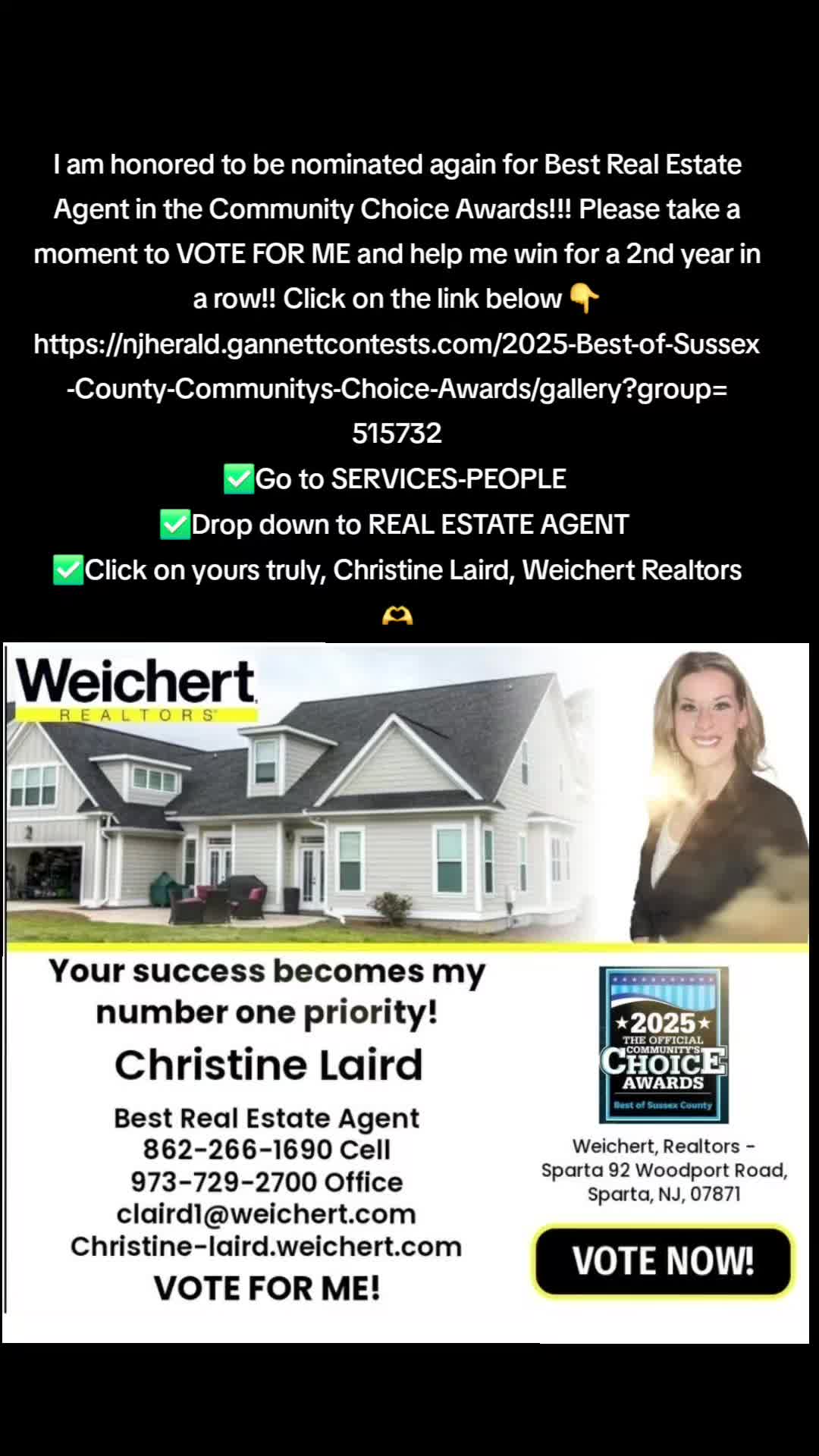 @Christine Laird, NJ Realtor
