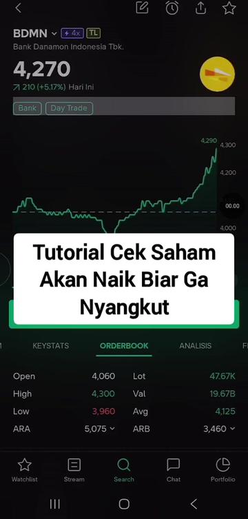 @Tool Saham di Bio Profil