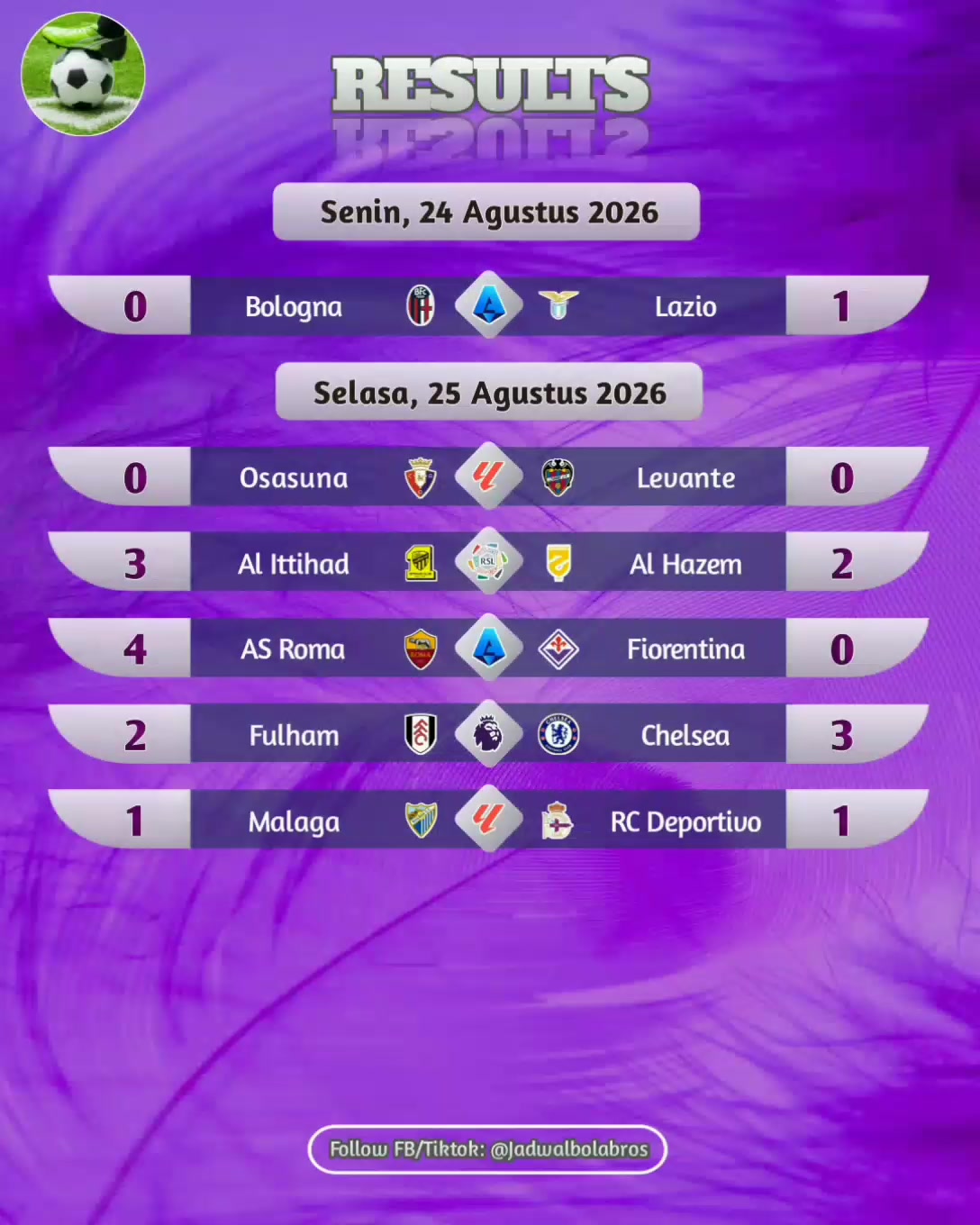 @Jadwal Bola Bros
