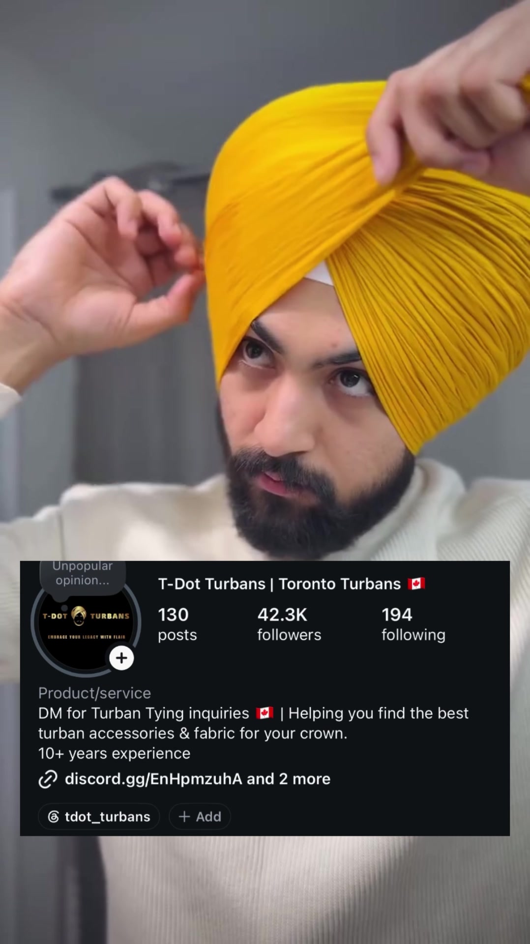 @T-Dot Turbans