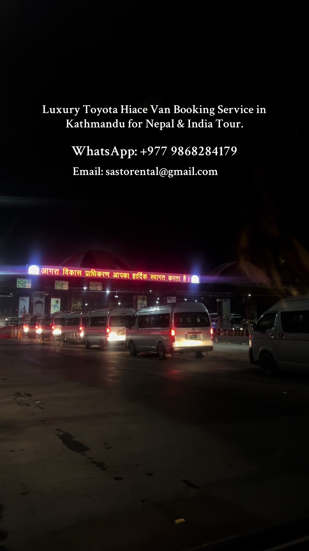 @Toyota Hiace Rental Service