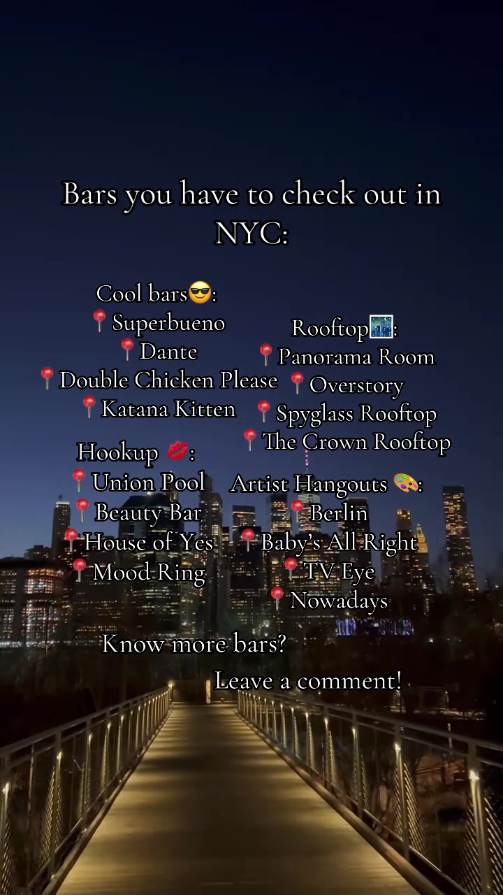 @Cool Bars In New York