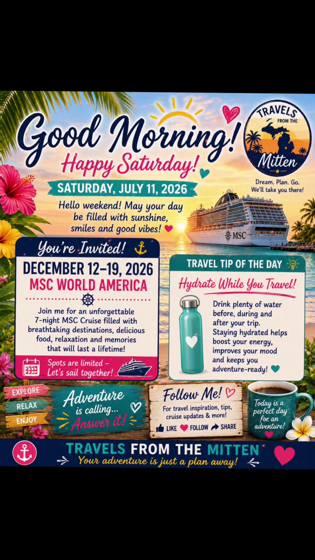 @TravelsFromTheMitten ❌💲🚢