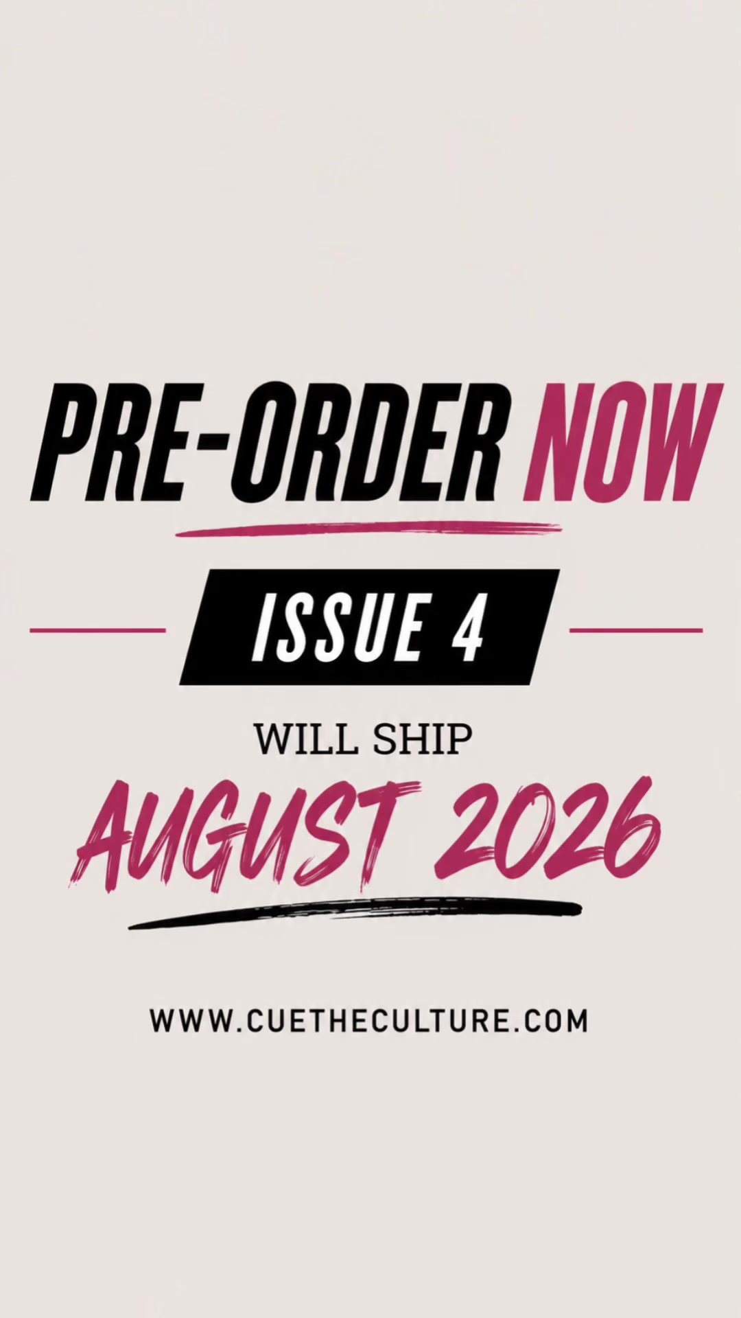 @Cue The Culture