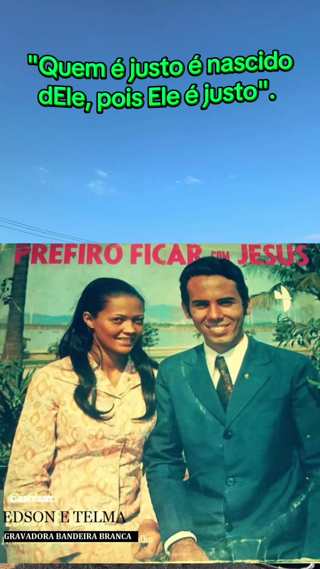 @Irmão Cunha, cristão.