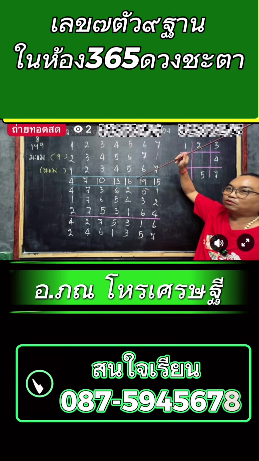 @อาจารย์ภณ โหรเศรษฐี