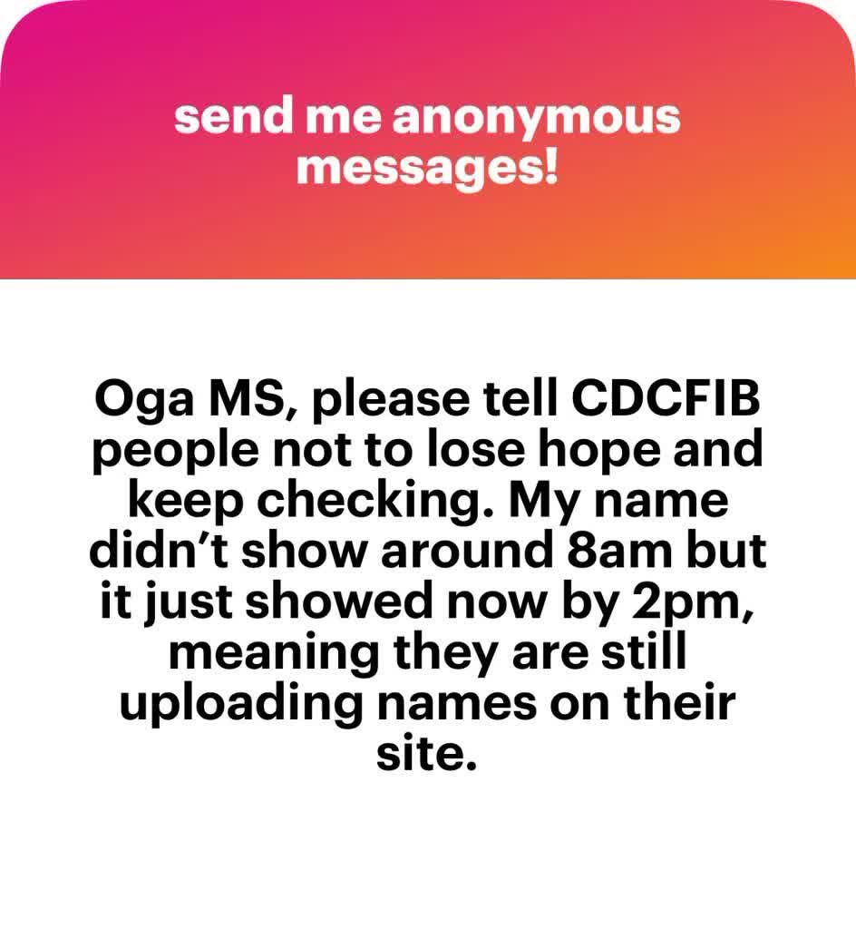 @N I S Recruitment Update