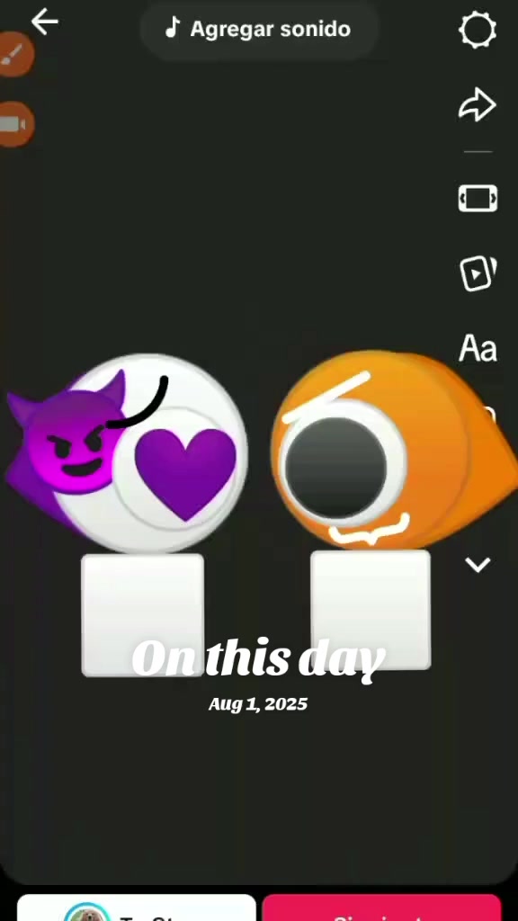 @Emoji cat purple orange