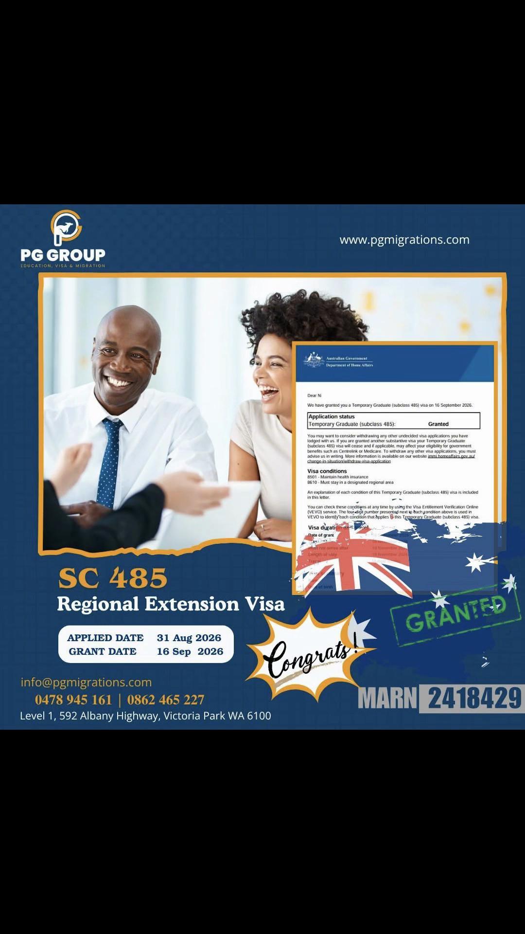 @PG MIGRATION GROUP PERTH