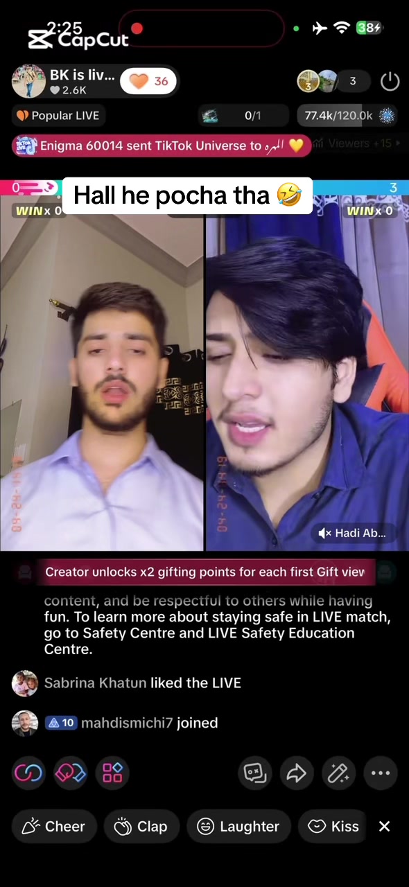 @BK is live ❣️