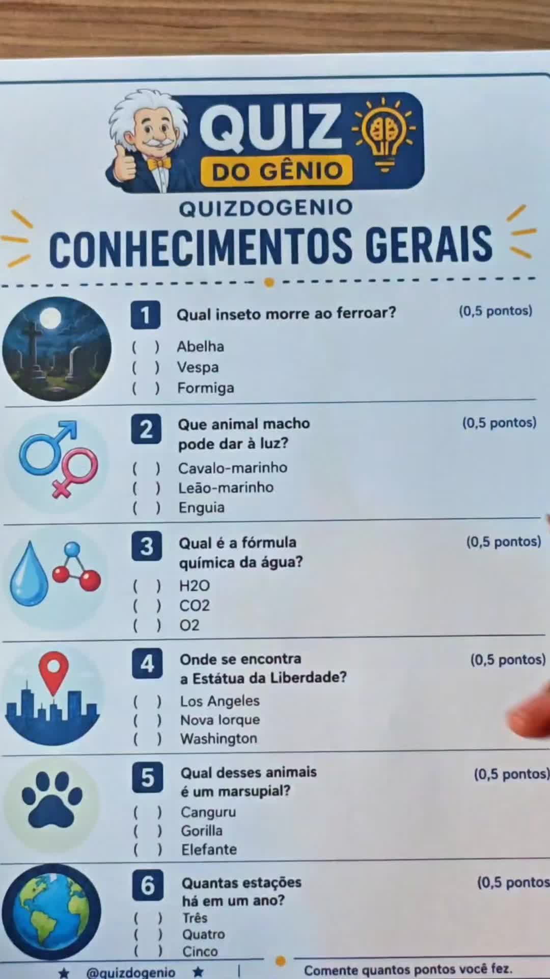 @Quiz do G&ecirc;nio