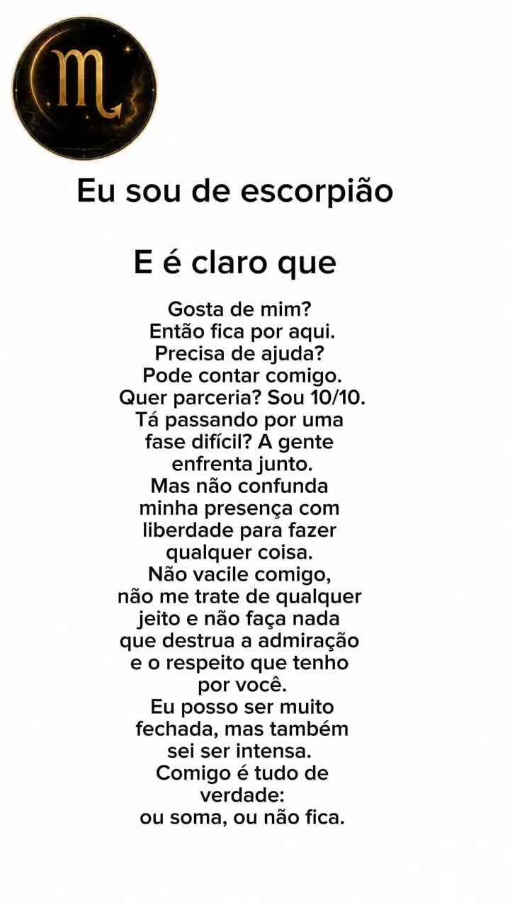 @O signo de ESCORPIÃO