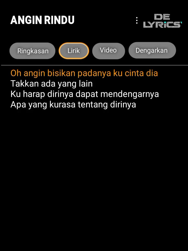 @DE LYRICS