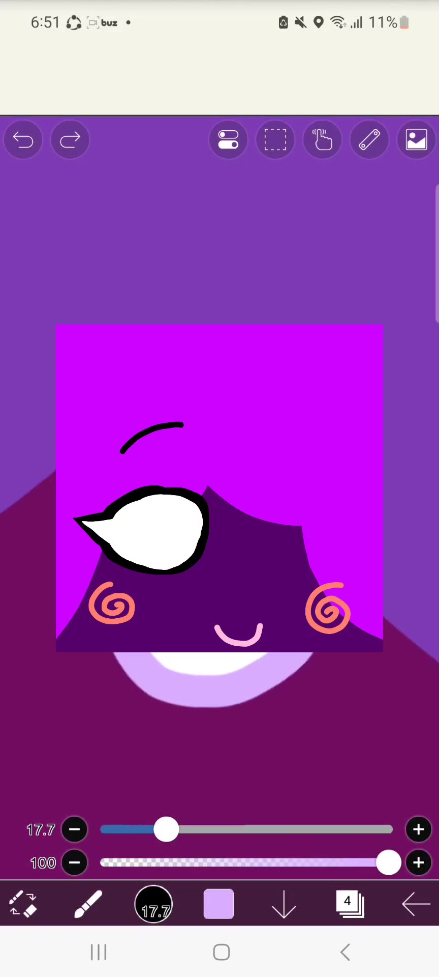 @Dark purple • following