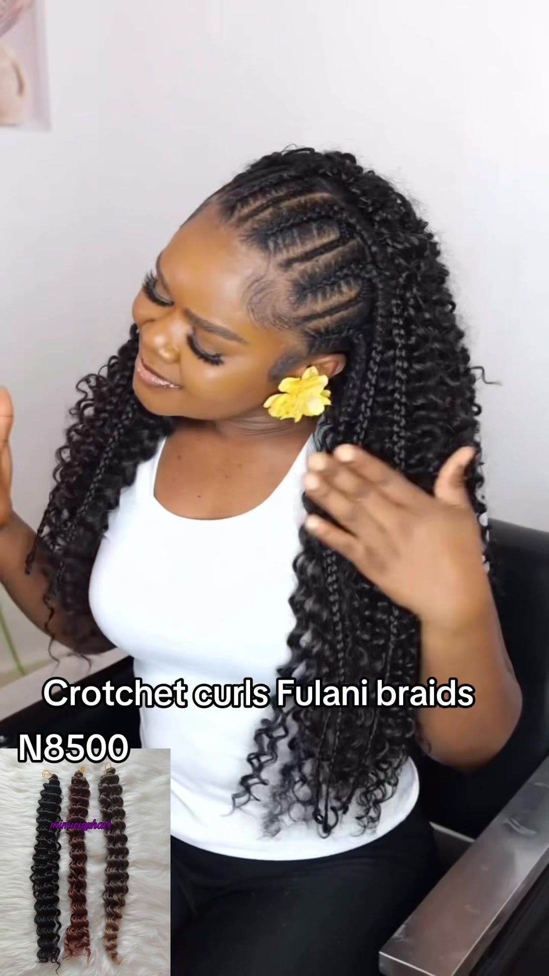 @Boho human hair curls in Lagos