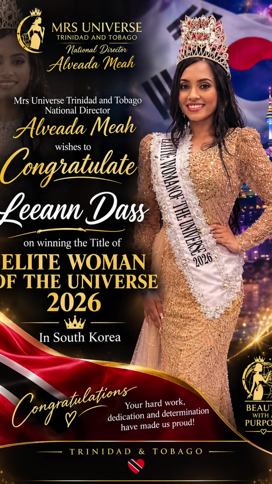 @Mrs Universe Trinidad & Tobago