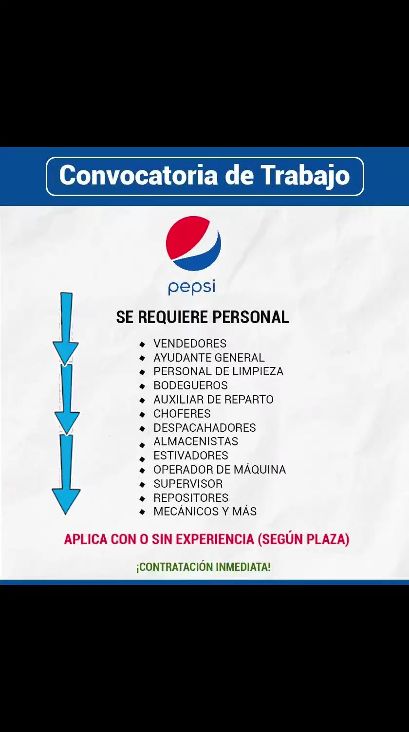 @trabajo si hay✅️