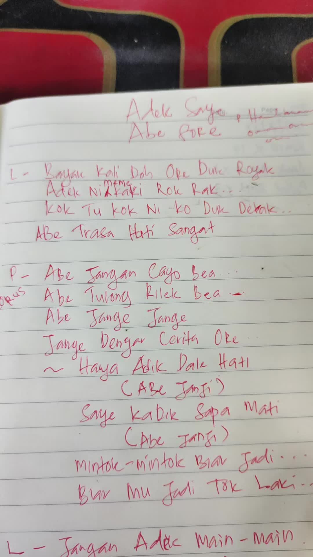 @Khairil Bayie
