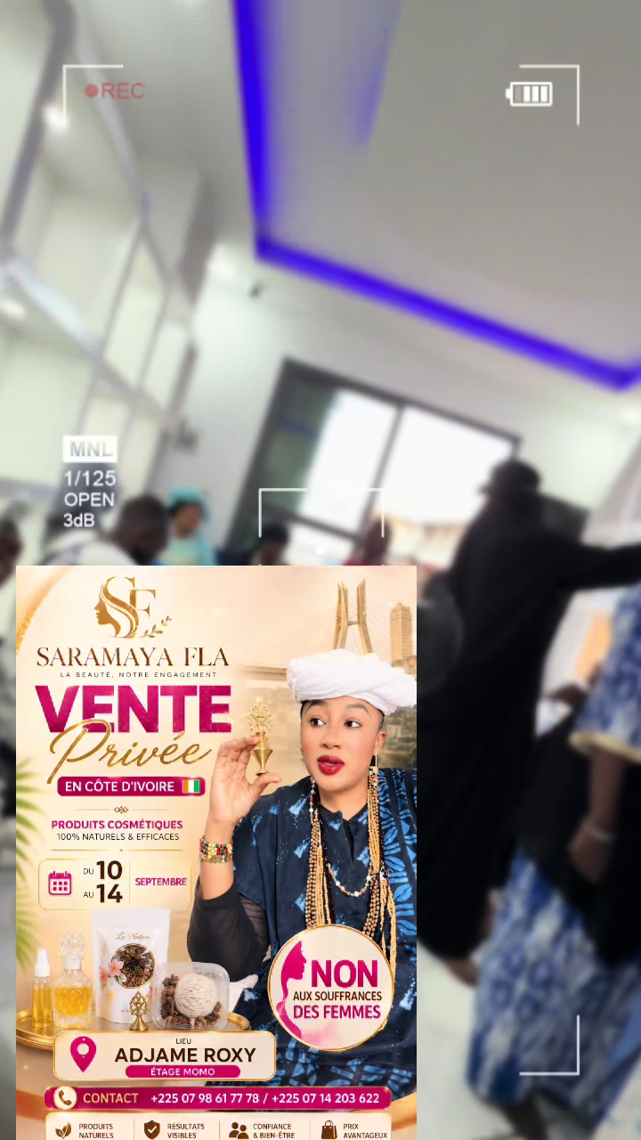 @Saramaya vente priv&eacute;e Abidjan