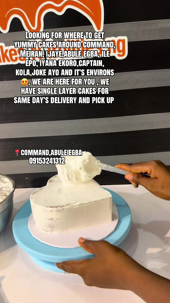 @Baker in command/abule egba 🎂