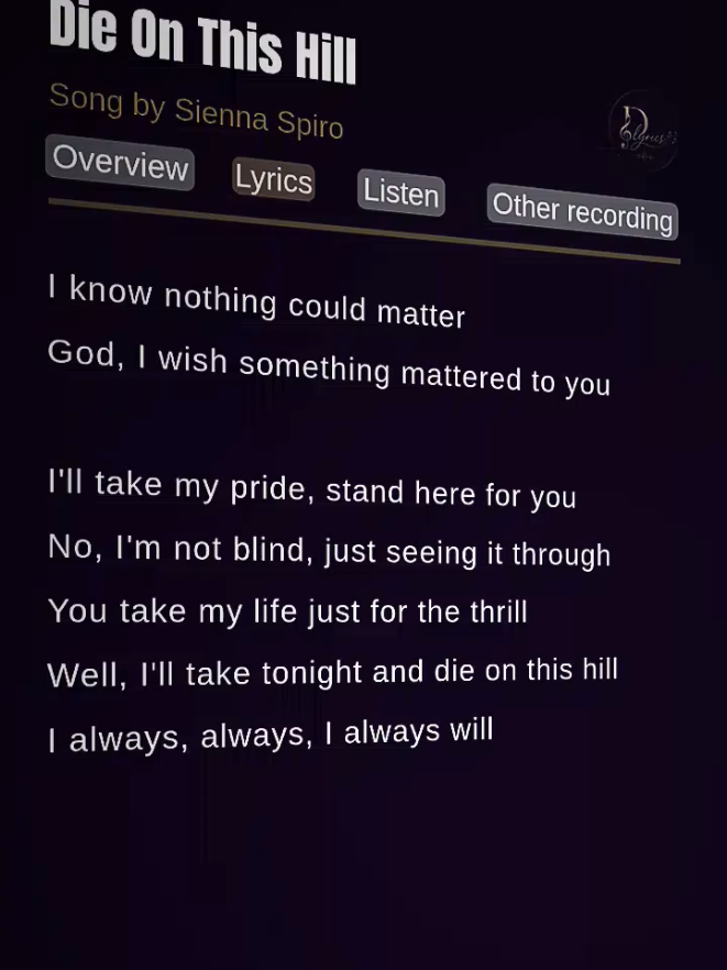 @D'lyrics