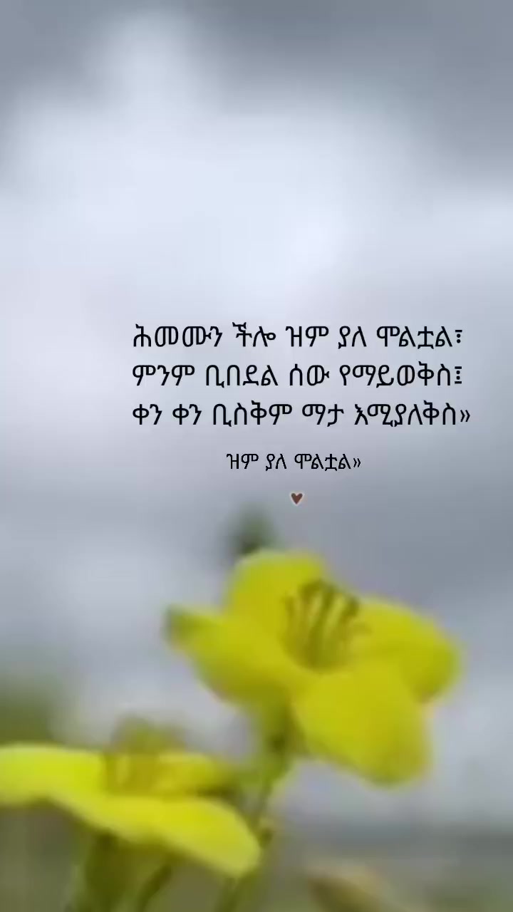 @ስለ ሕይወት 🦋