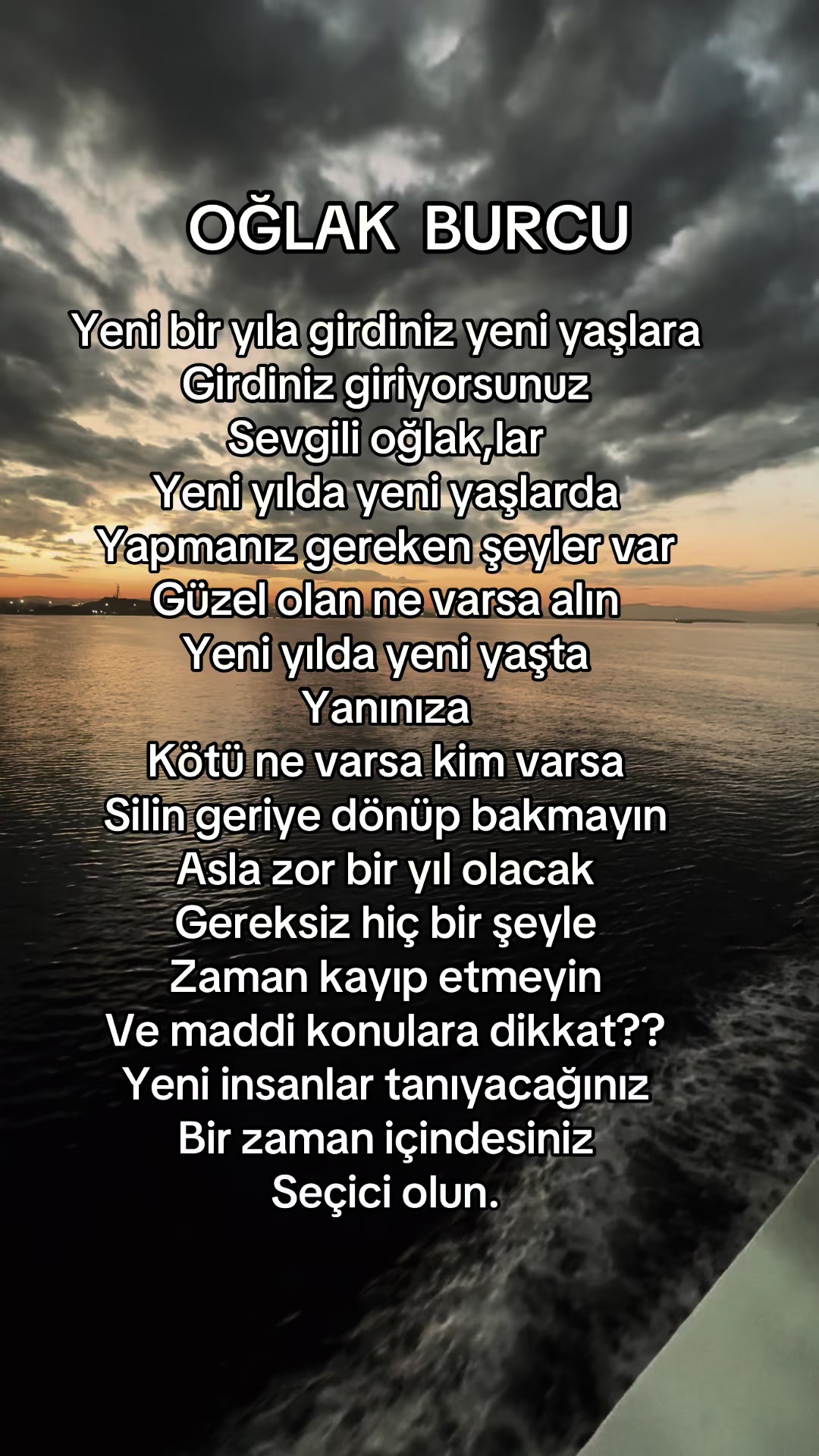 @♑️♑️OĞLAK/OLMAK♑️♑️