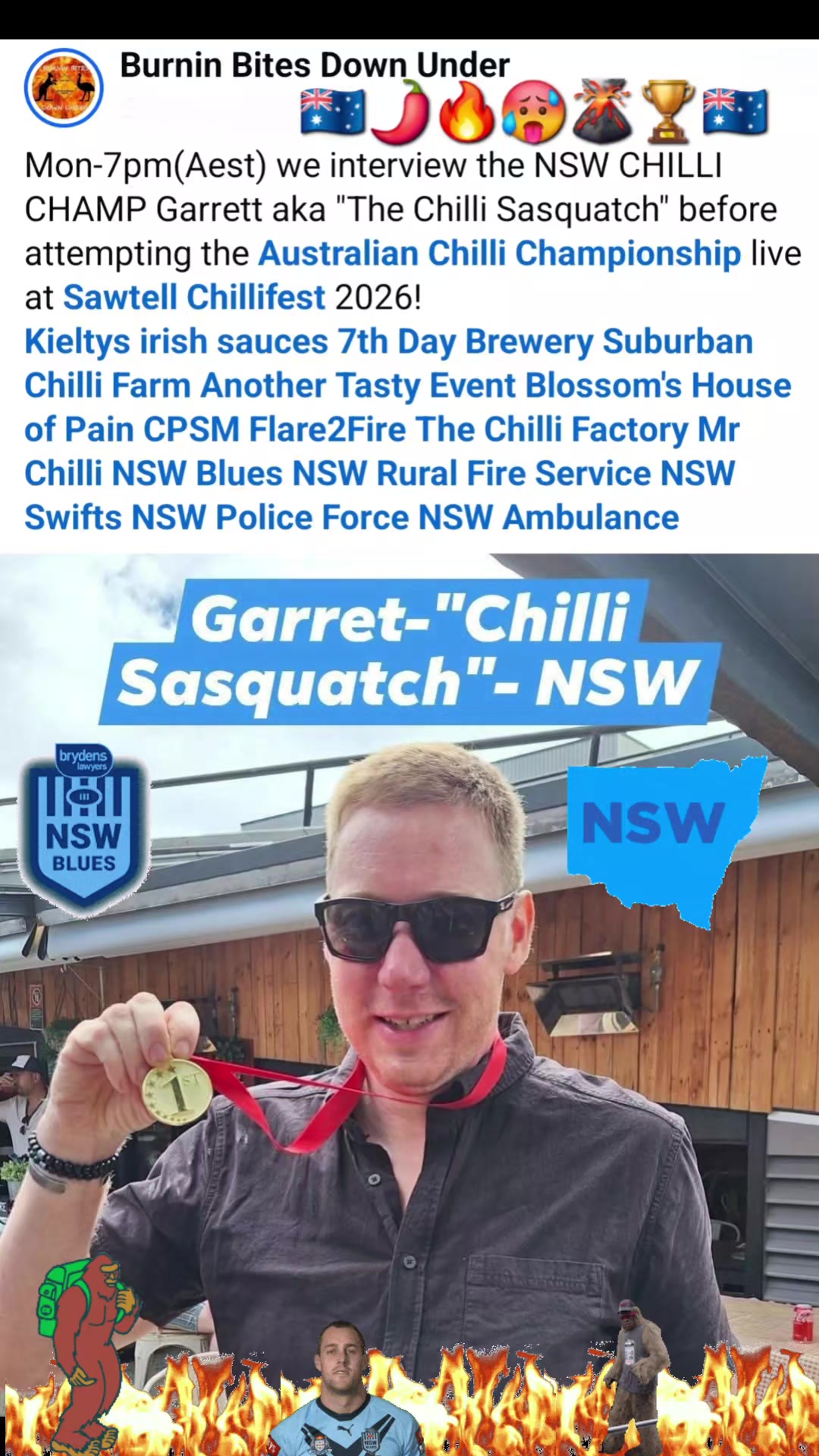 @Burnin Bites Down Under