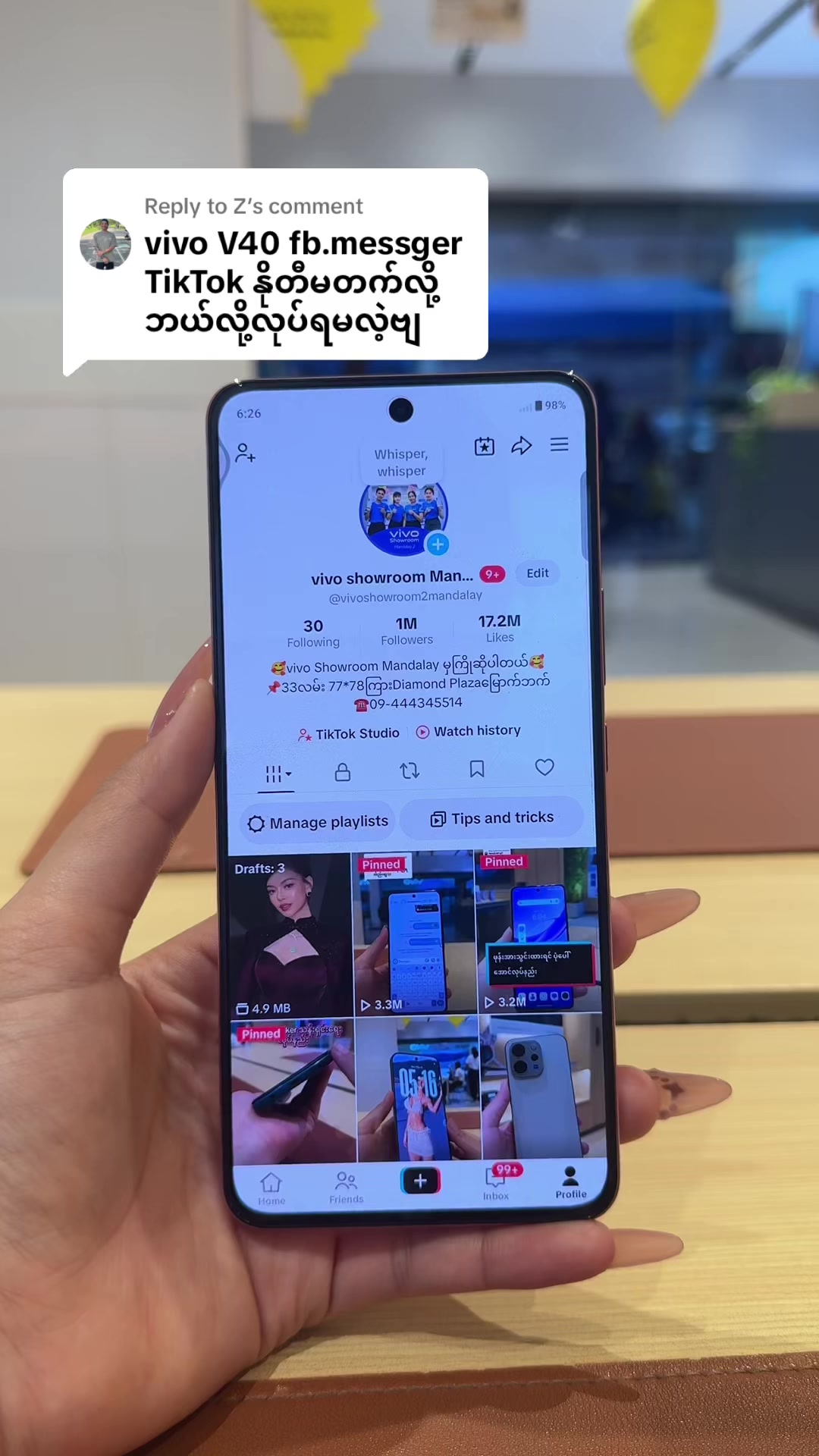 @vivo showroom Mandalay