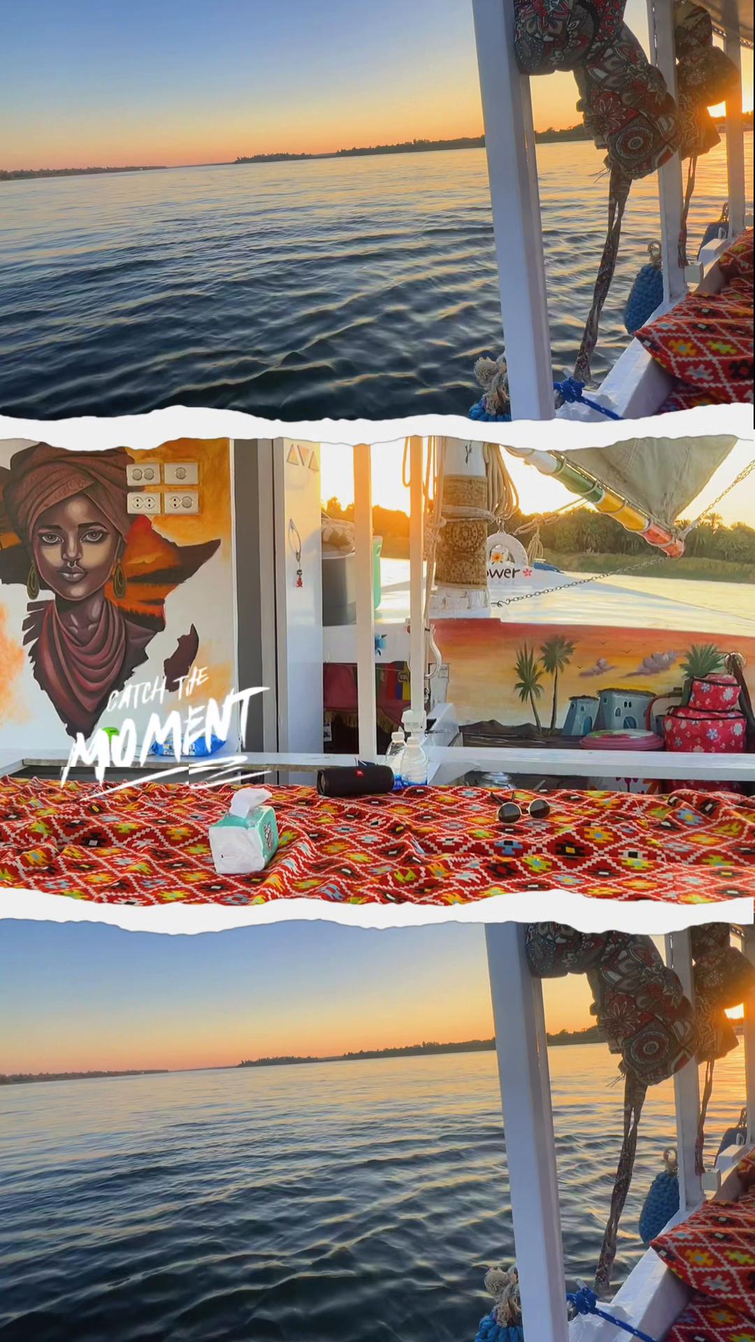 @Felucca on the Nile in Egypt,