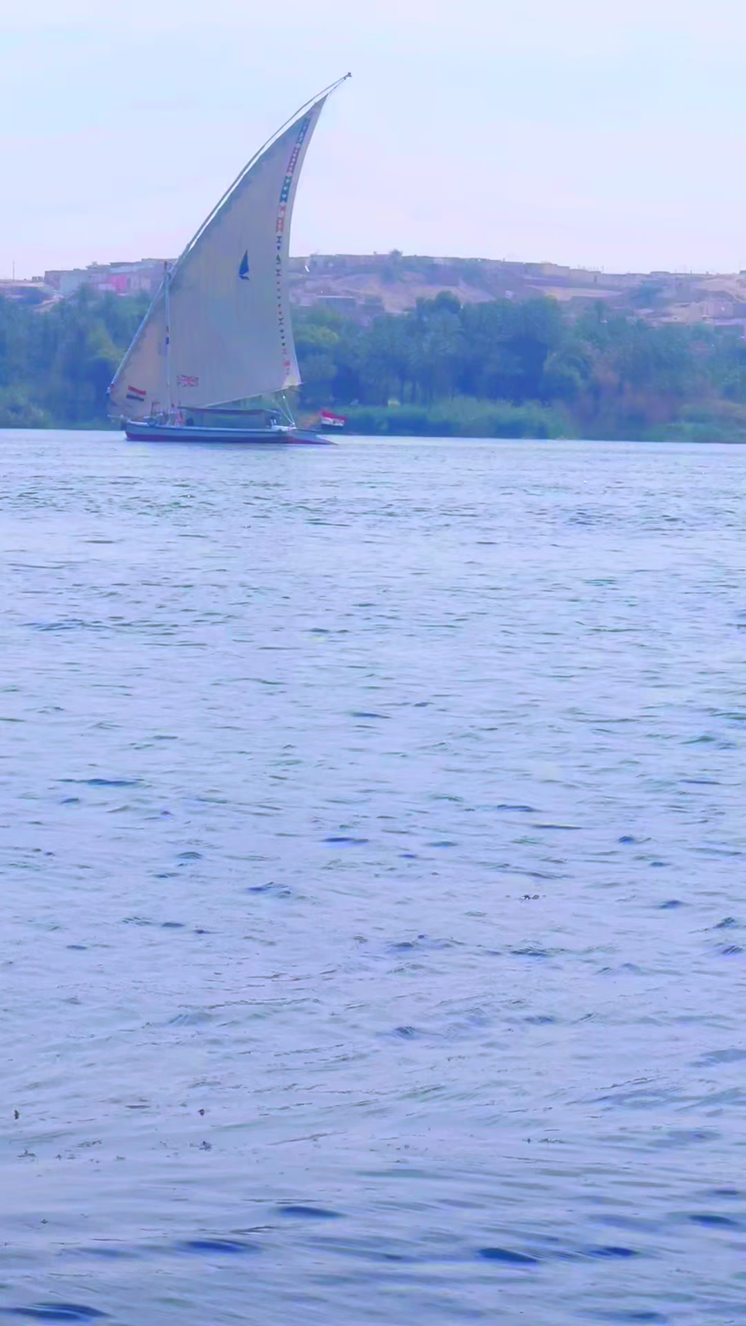 @Felucca on the Nile in Egypt,