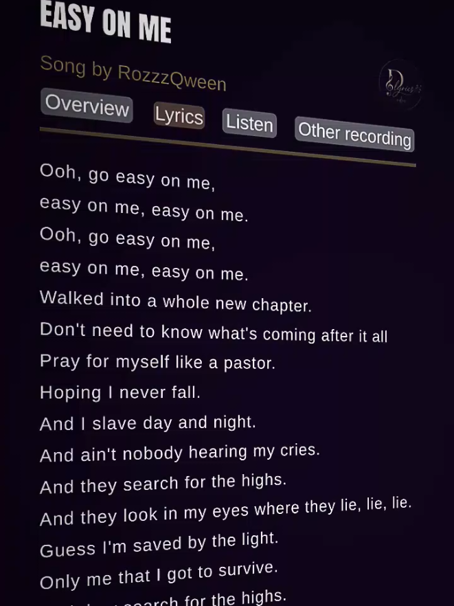 @D'lyrics