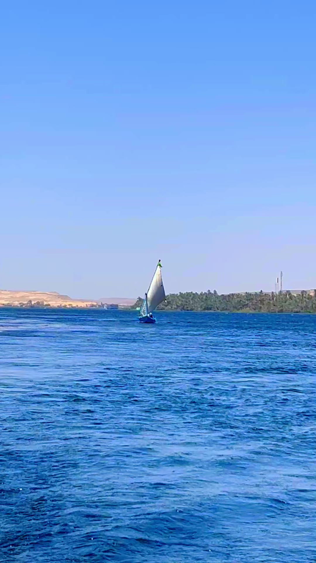 @Felucca on the Nile in Egypt,