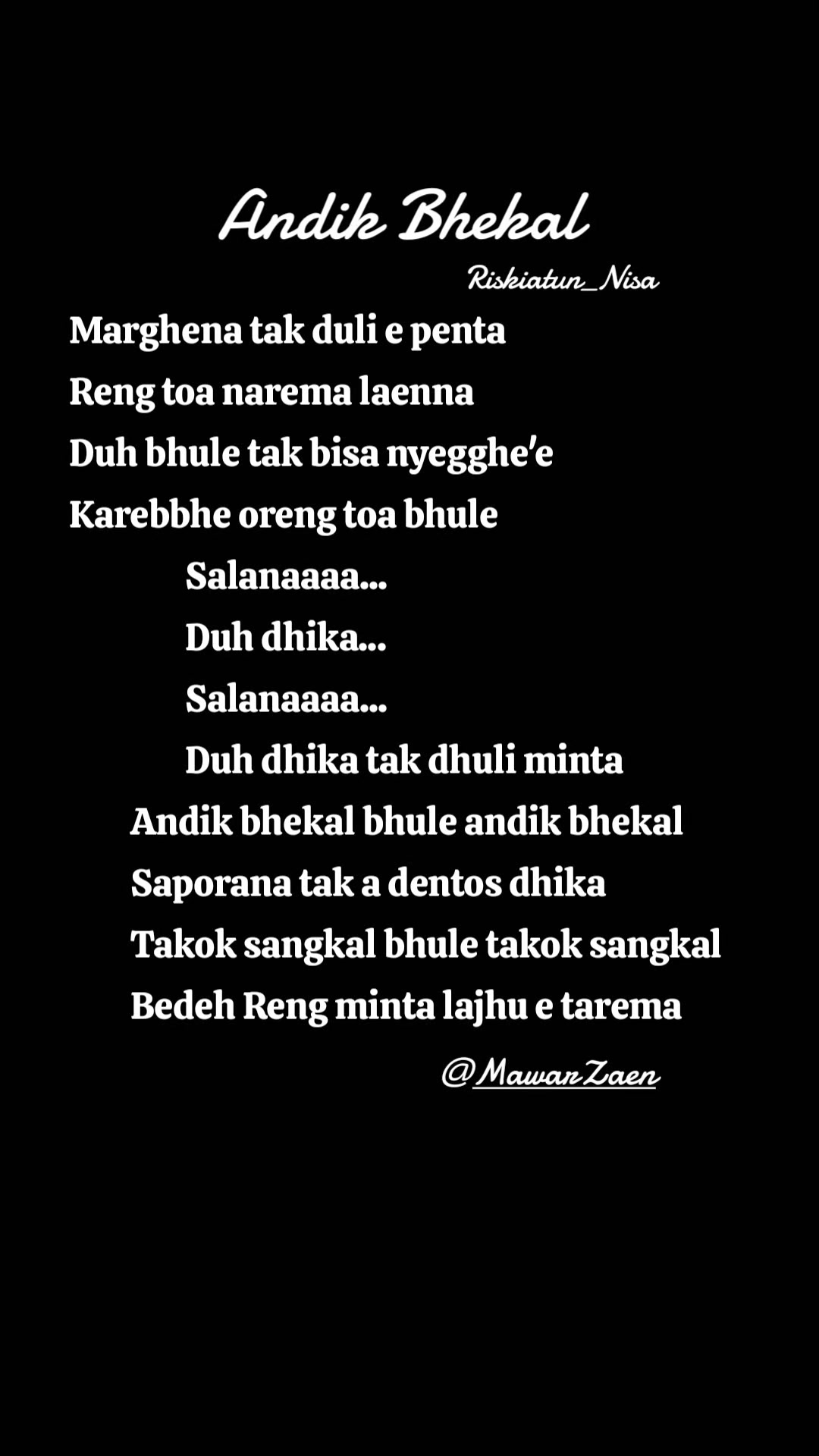@Mawar Zaen