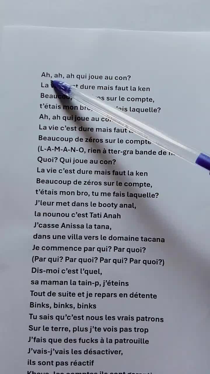 @lyrics Mélodie