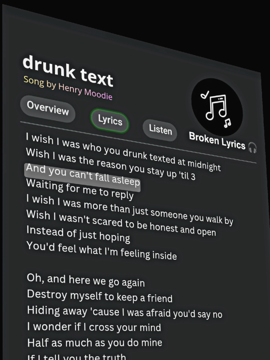 @𝗕𝗿𝗼𝗸𝗲𝗻 𝗟𝘆𝗿𝗶𝗰𝘀 🎧