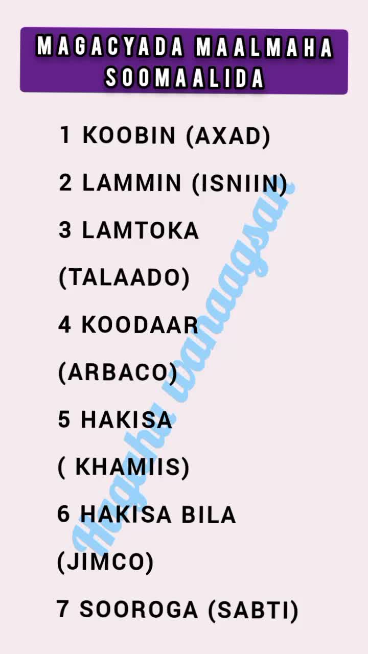 @Hagaha wanaagsan