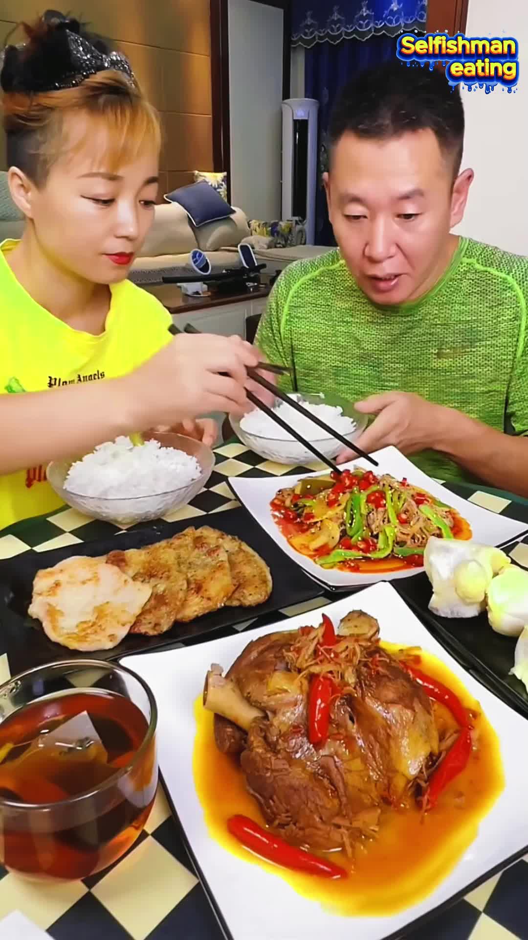 @Selfish man eating
