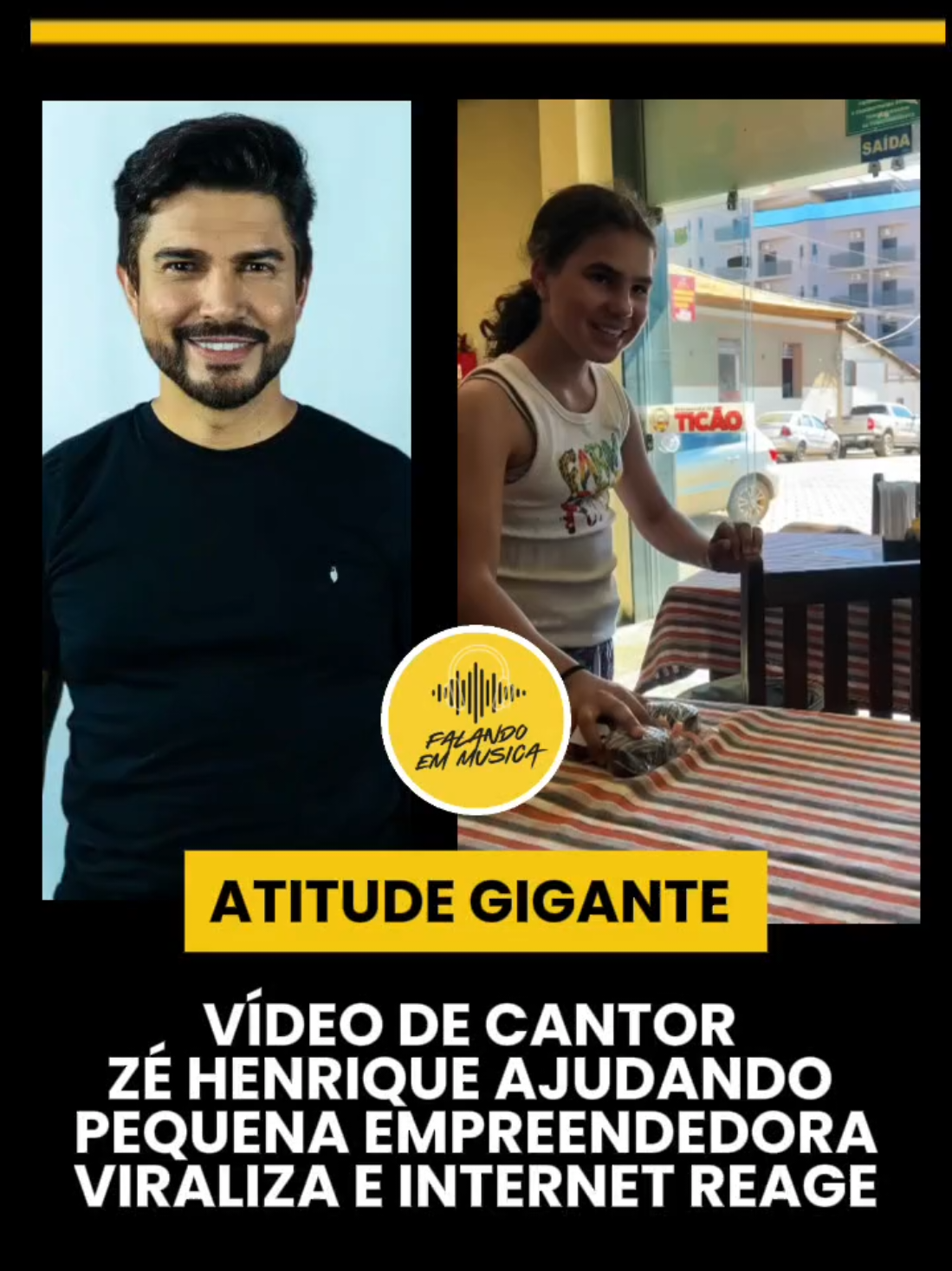 @Falando em música