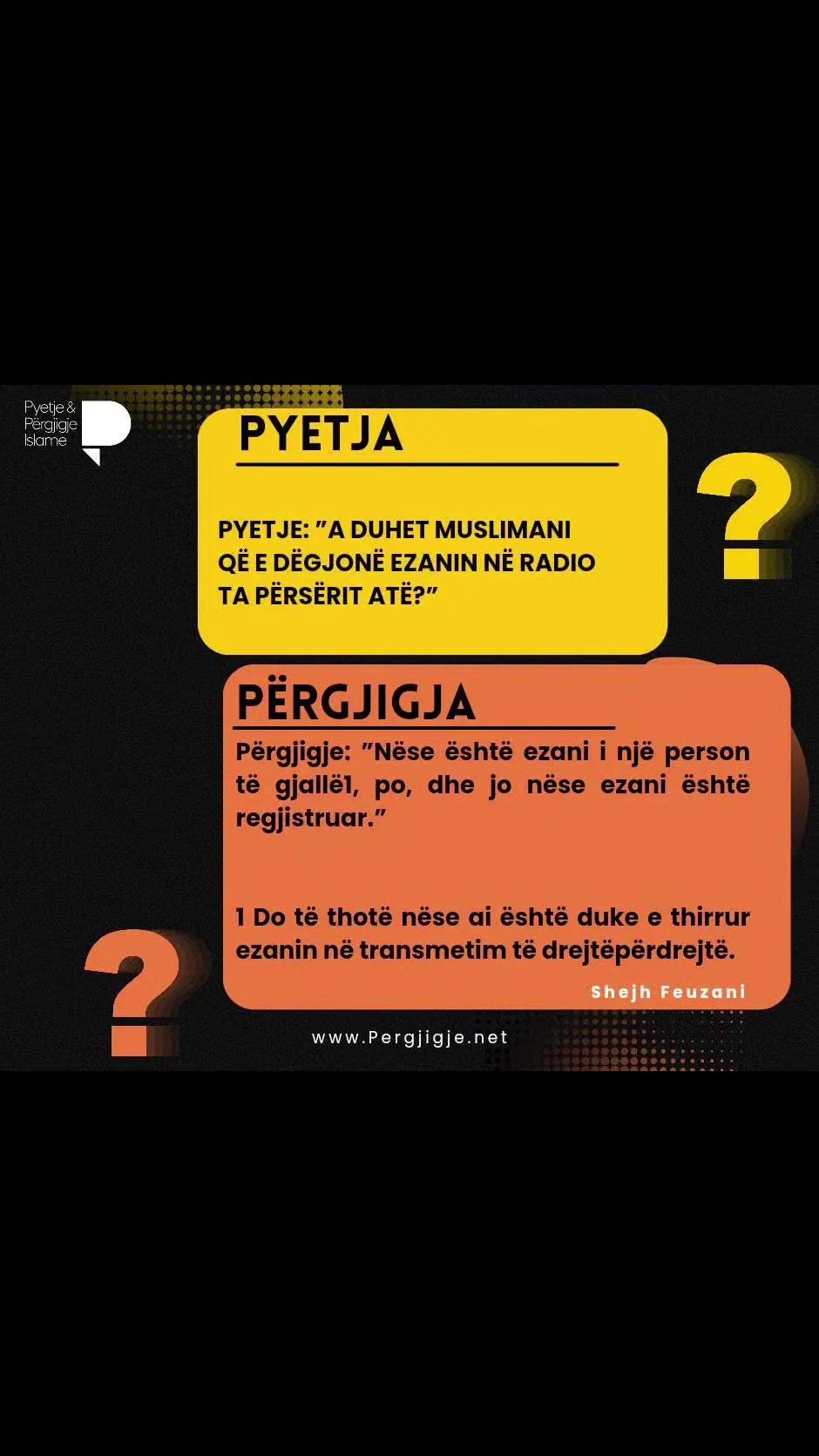 @Pyetje & P&euml;rgjigje Islame
