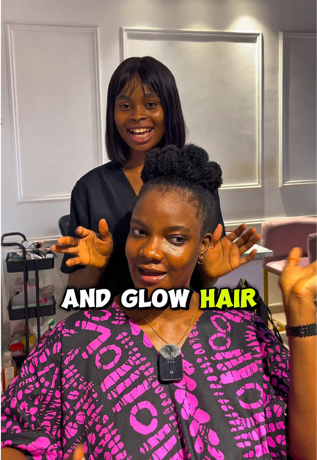 @Natural hair salon in Benin