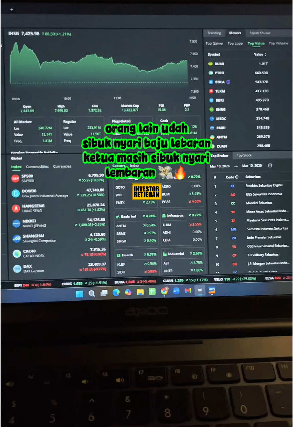 @Investor Retjehan