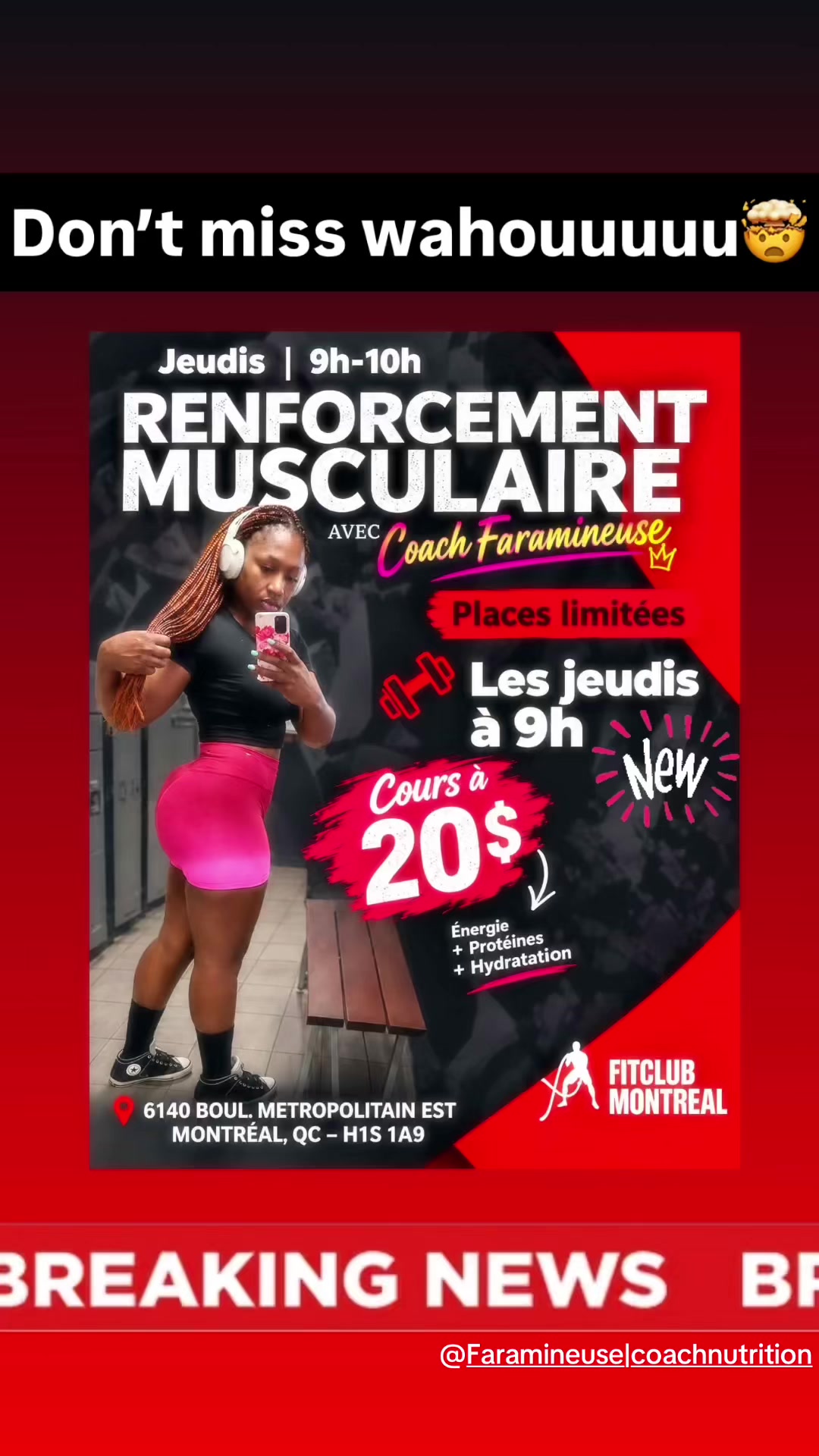 @Miss Results| coach Montréal