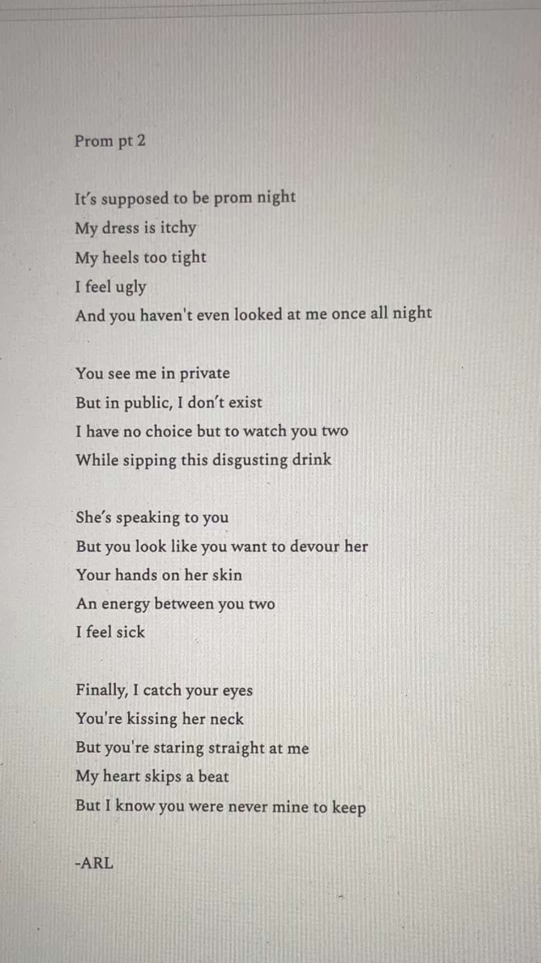 @ARLwritesaboutyou
