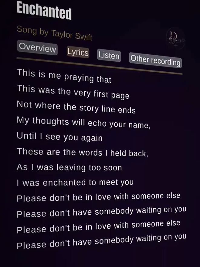 @D'lyrics