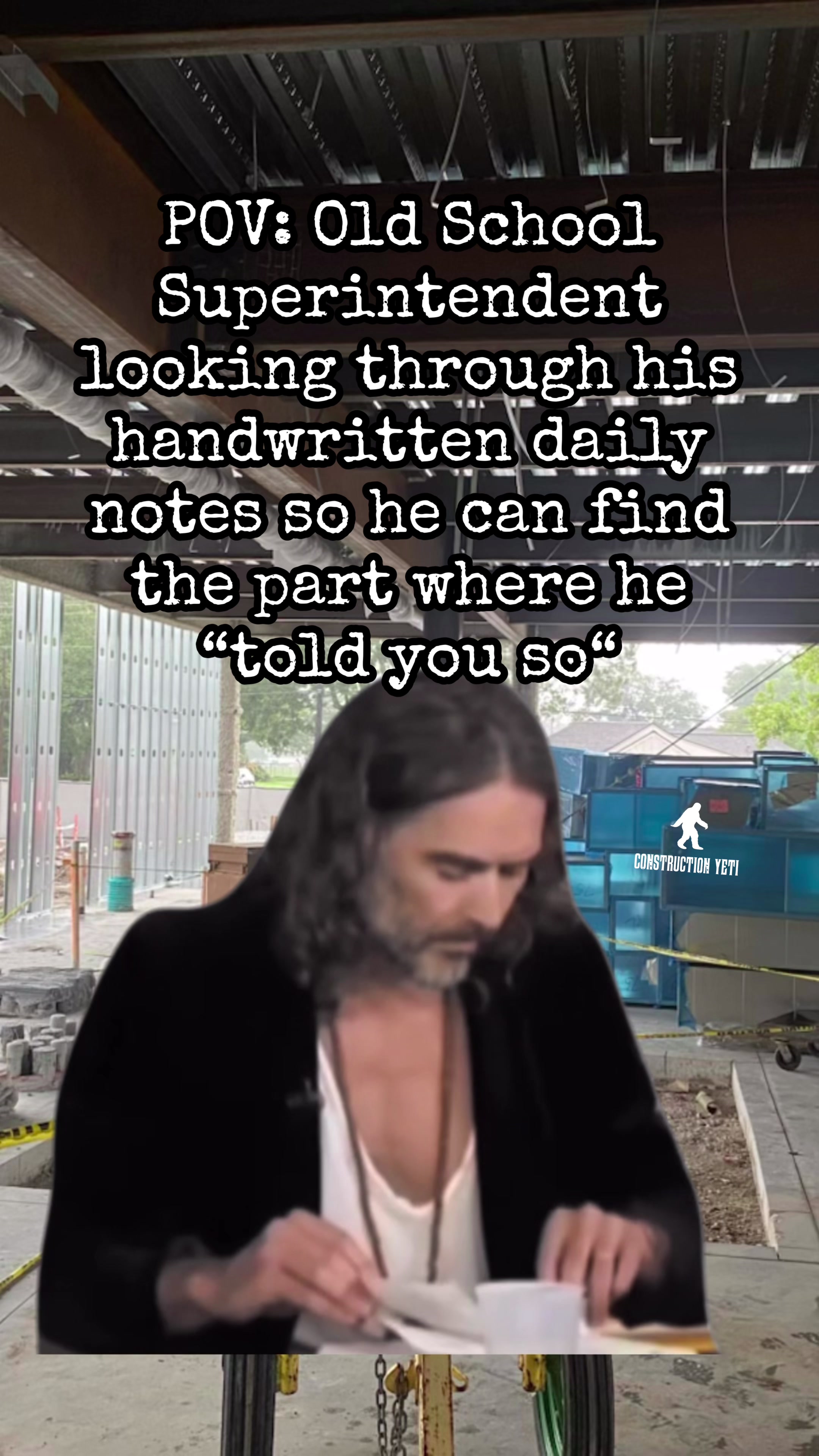 @Construction Yeti