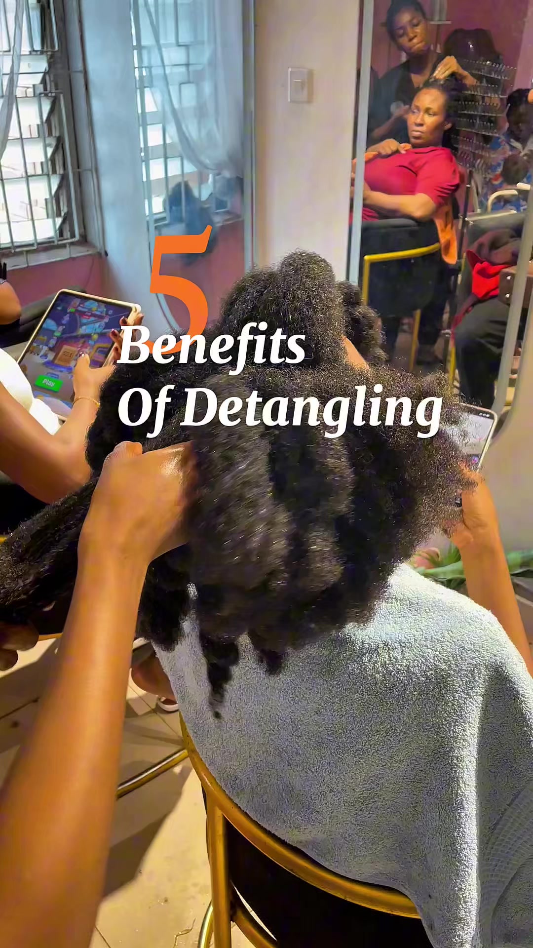 @Natural hair salon in Benin